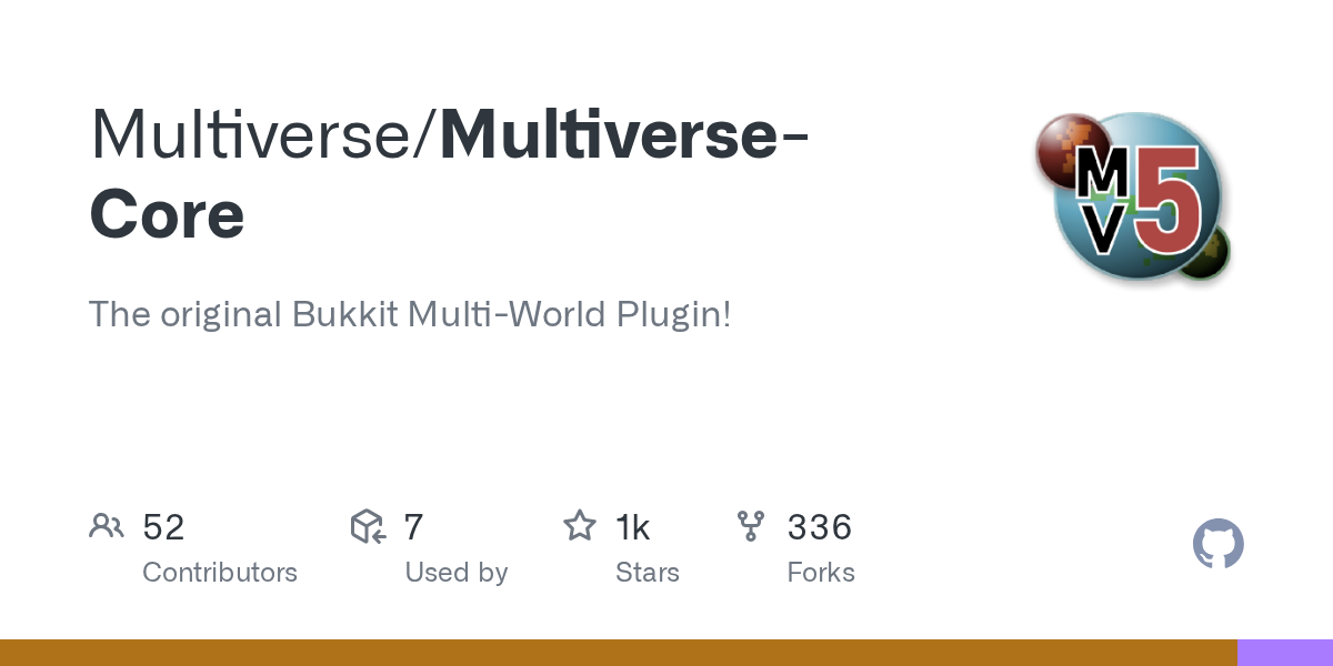 GitHub project card for Multiverse/Multiverse-Core