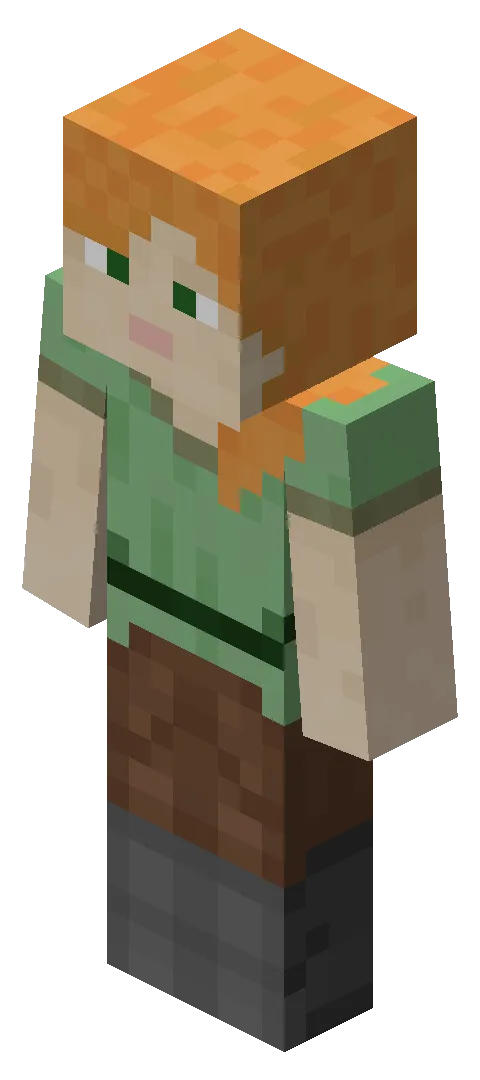 Alex (slim) in Minecraft