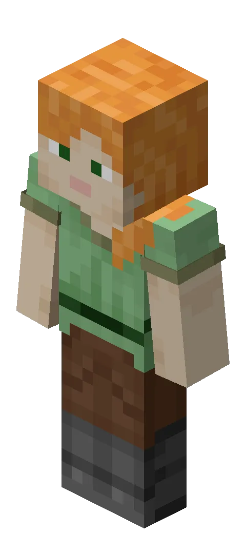Alex (slim) in Minecraft