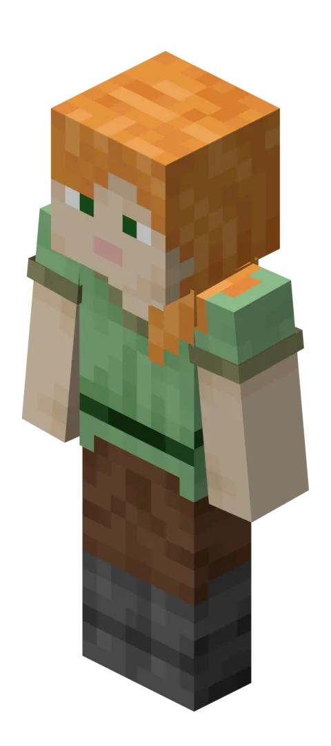 Alex (slim) in Minecraft