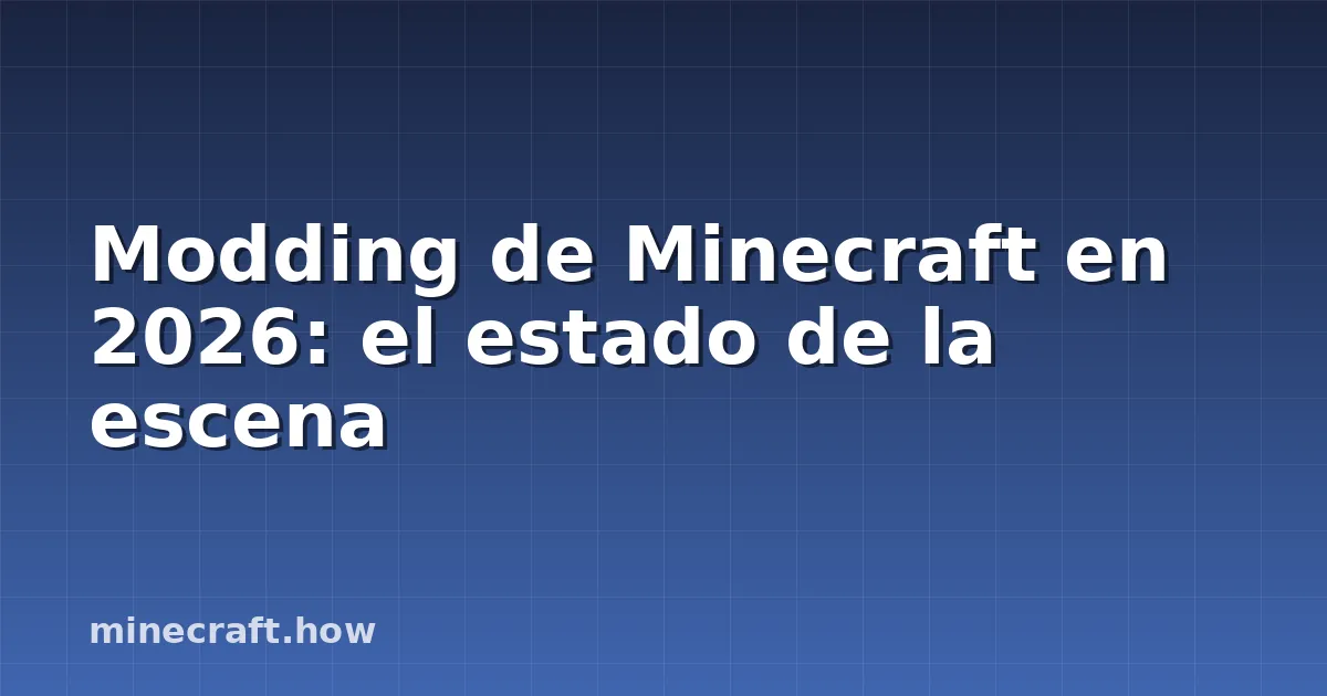 Modding de Minecraft en 2026: el estado de la escena