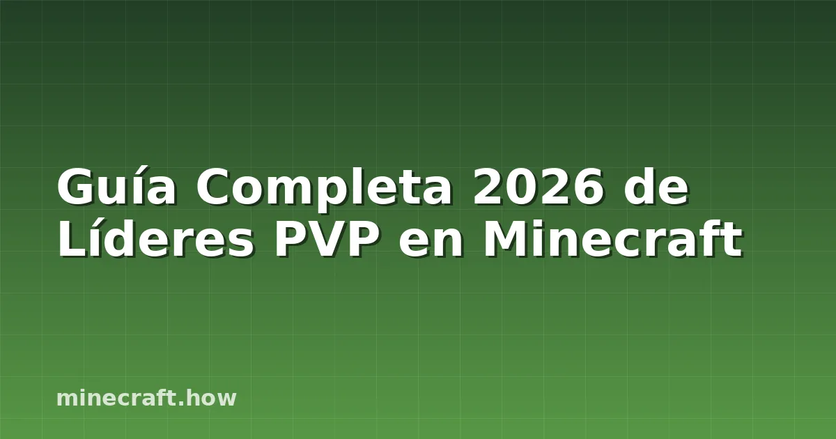Jugador competitivo de Minecraft PVP enfrentándose a un oponente en un servidor con leaderboard