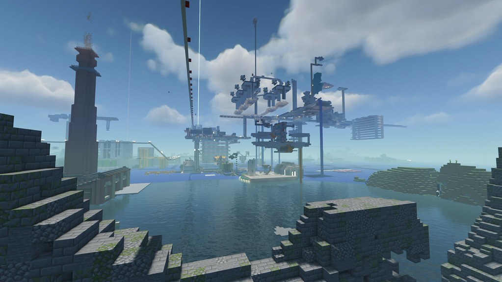 Our Forever Minecraft server's Industrial District