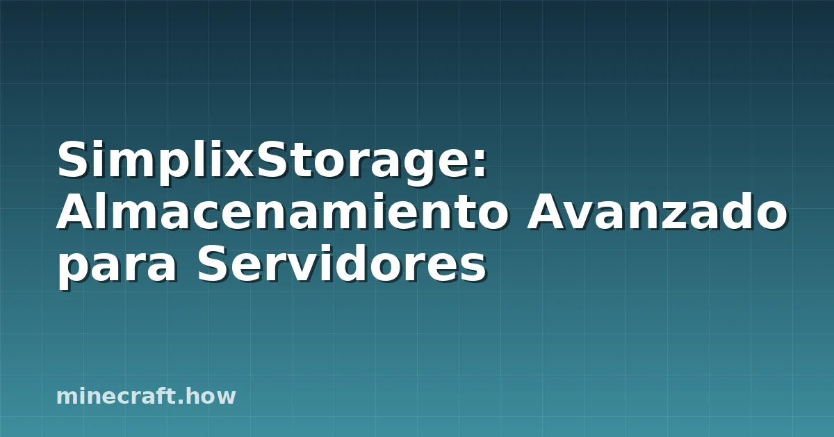 SimplixStorage: Almacenamiento Avanzado para Servidores