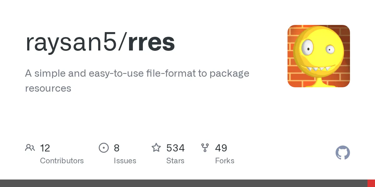 rres: Smart Resource Packaging for Game Developers and Modders