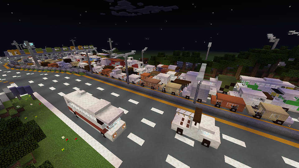 NLEX toll gate in Minecraft