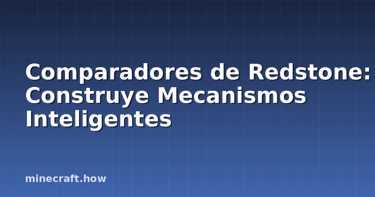 Comparadores de Redstone: Construye Mecanismos Inteligentes