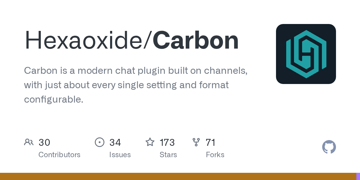 Carbon: Build Custom Chat Systems for Minecraft Servers