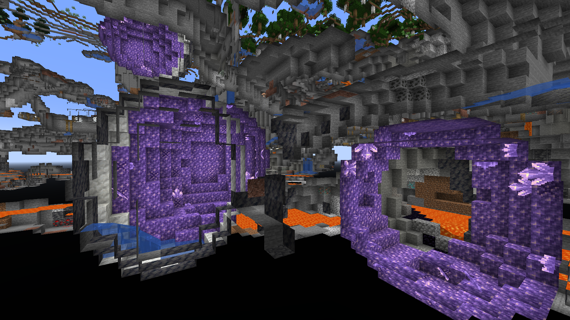 3 close geodes in Minecraft