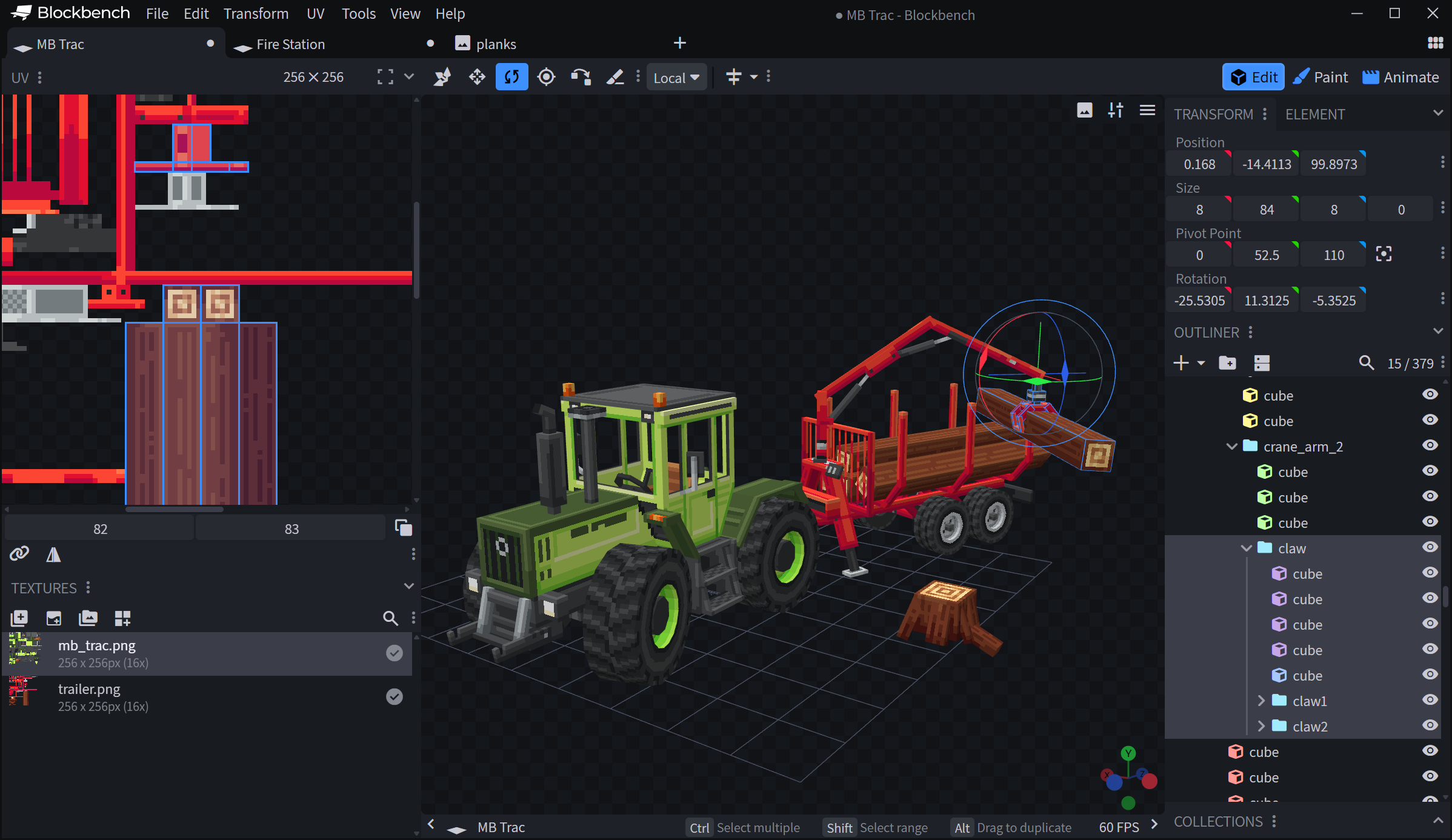 Building Low-Poly Minecraft Models with Blockbench