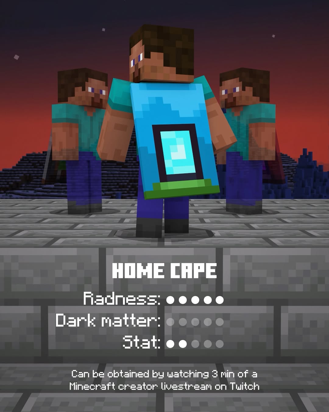 Home stats in Minecraft