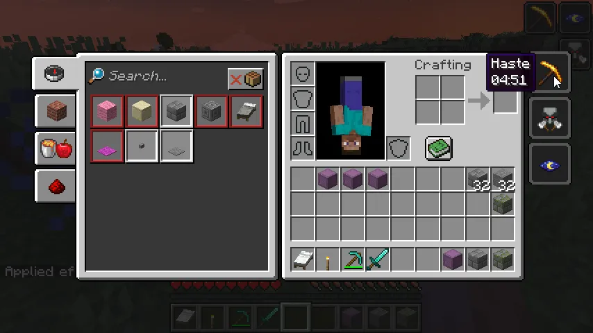 Effects Compact in Minecraft