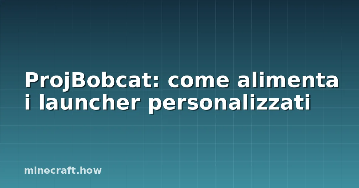 ProjBobcat: come alimenta i launcher personalizzati
