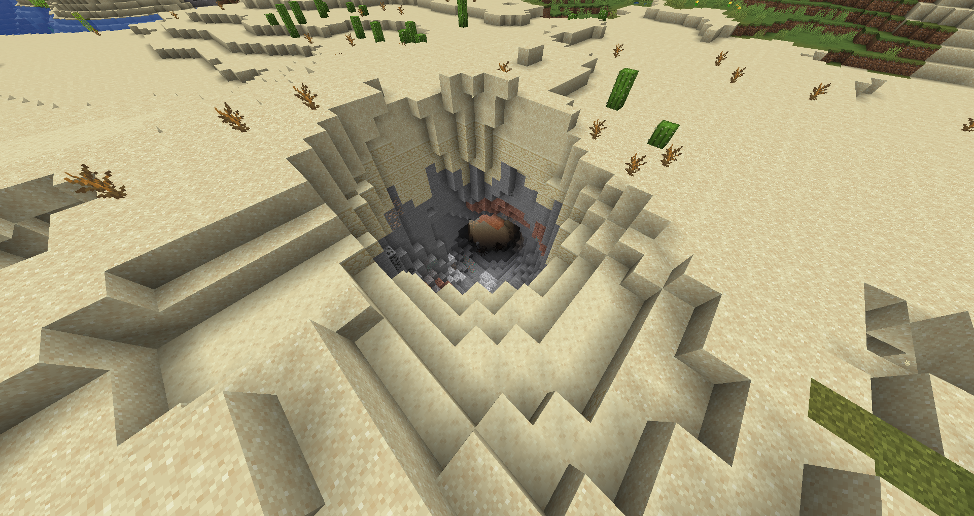 Big Cave Entrance in Minecraft