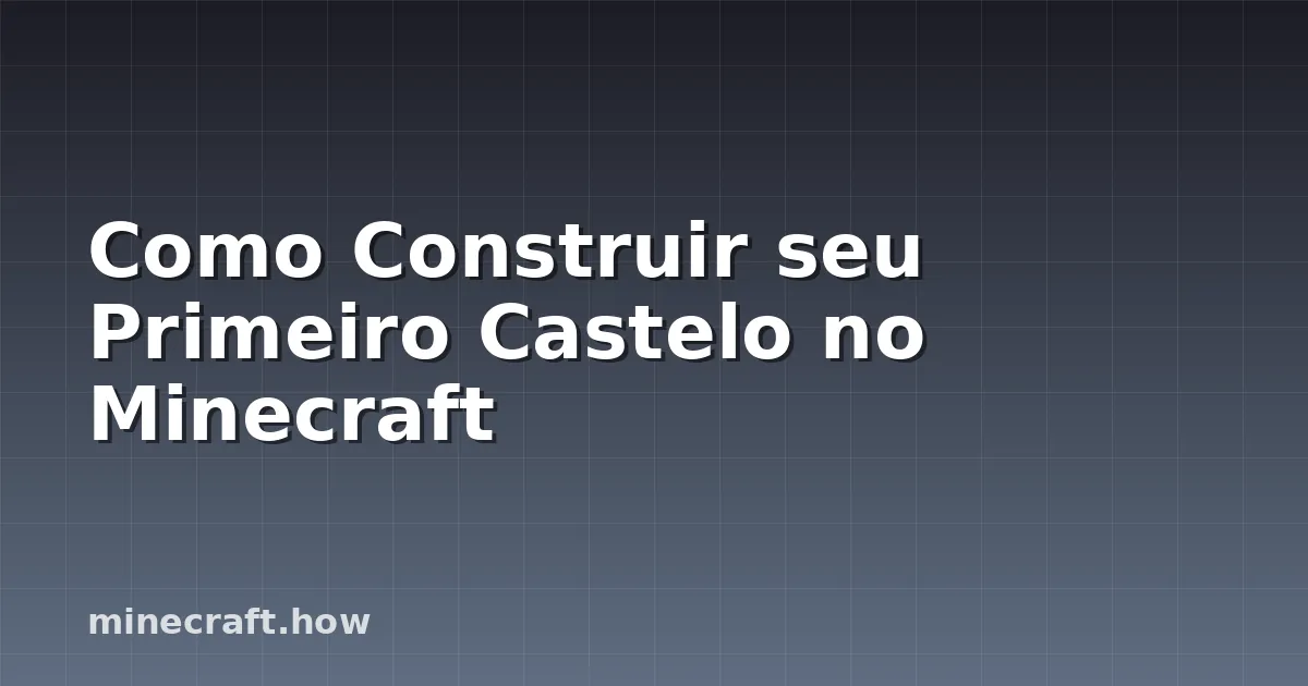 Castelo medieval de Minecraft com muralhas de pedra, torres, ameias e iluminação atmosférica ao crepúsculo