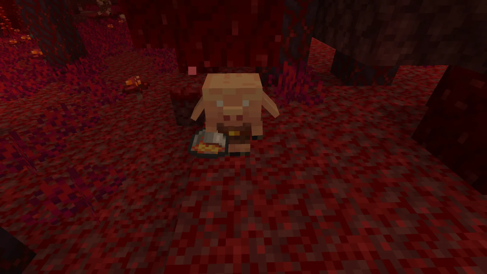 BabyPiglinHoldingLavaBucket in Minecraft