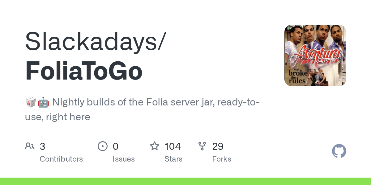 FoliaToGo: Getting Fresh Folia Builds Every Single Night