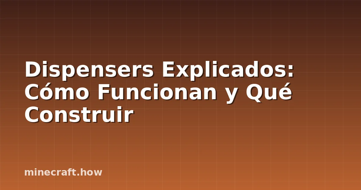 Dispensers Explicados: Cómo Funcionan y Qué Construir
