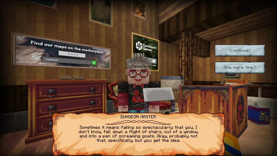 D&D Dungeon Master in Minecraft