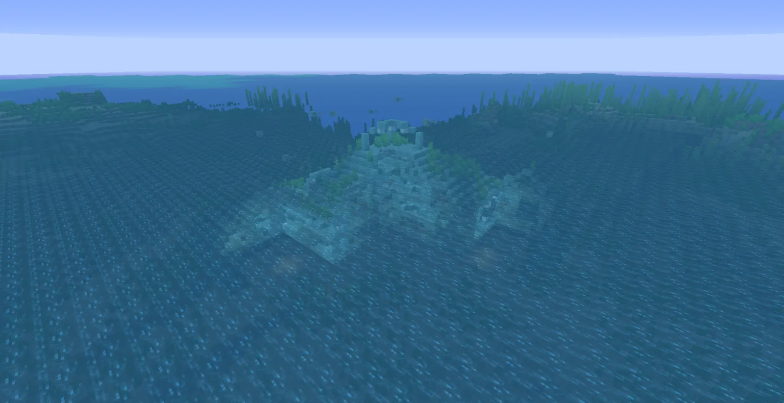 Ocean monument odd generation in Minecraft