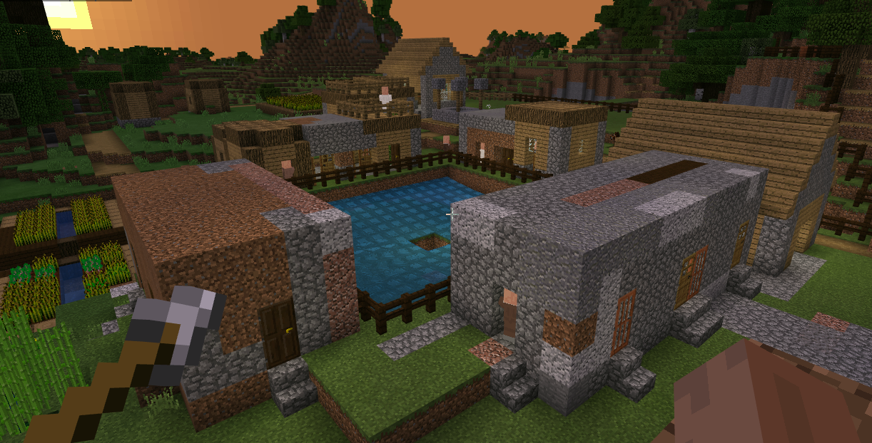 Survival iron farm2 in Minecraft