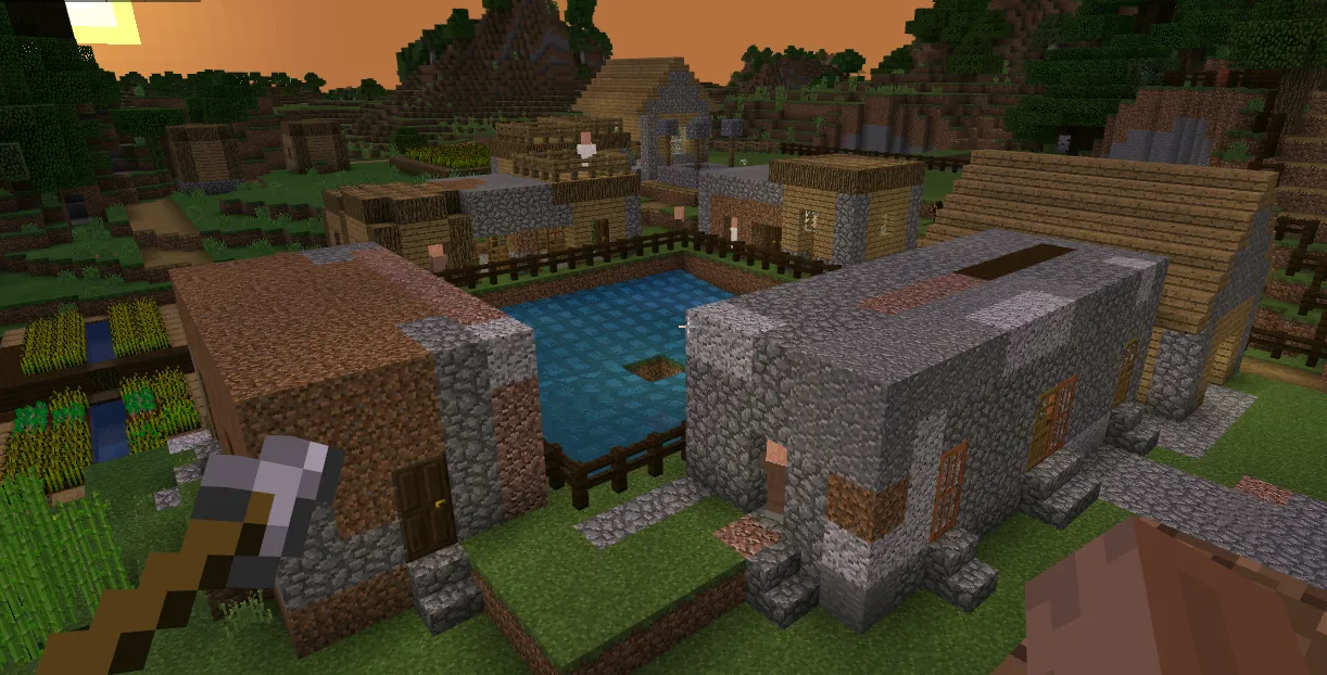 Survival iron farm2 in Minecraft