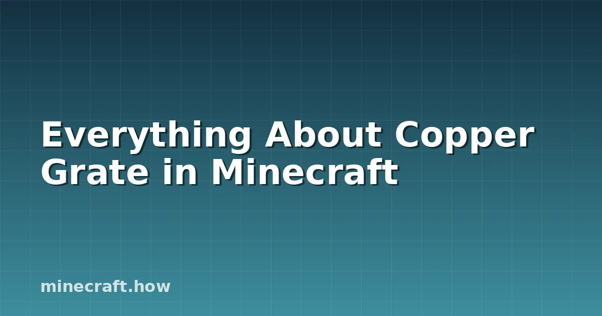 Minecraft 구동 그레이트: 모든 것