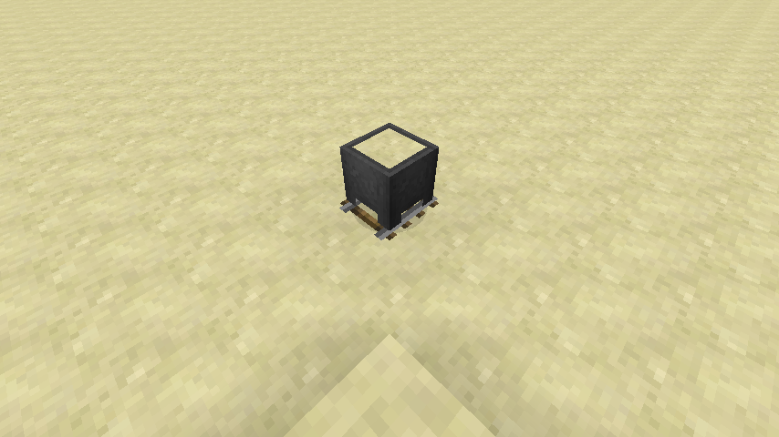 Cauldron (in minecart) 14w04a in Minecraft