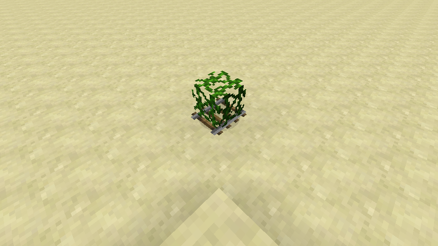 Vines (in minecart) 14w04a in Minecraft