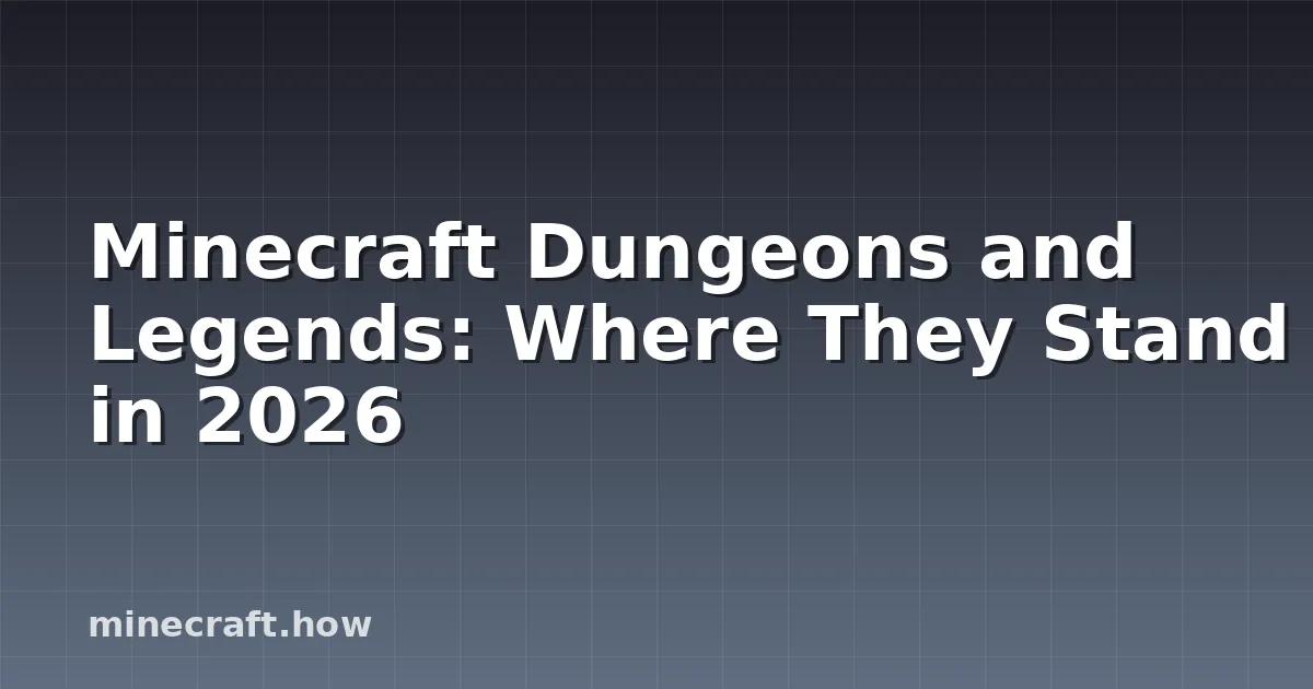 Minecraft Dungeons and Legends game logos with action sequences showing dungeon combat and RTS strategy gameplay
