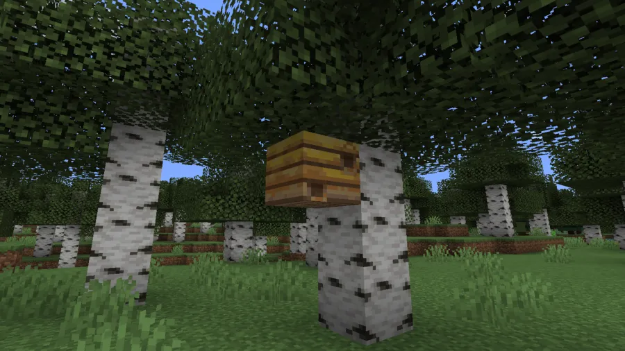 Minecraft automatic farm with redstone pistons, water channels, and hopper collection system