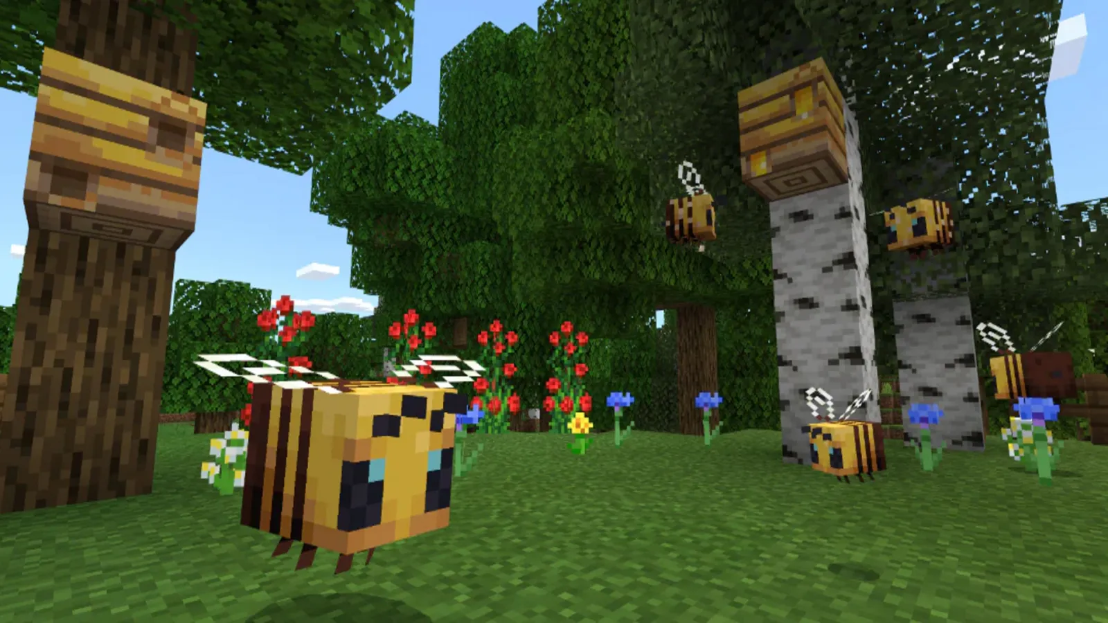 Minecraft automatic farm with redstone pistons, water channels, and hopper collection system