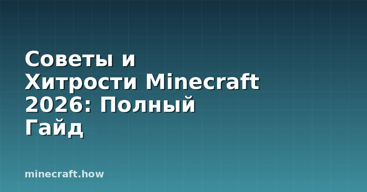 Советы и Хитрости Minecraft 2026: Полный Гайд