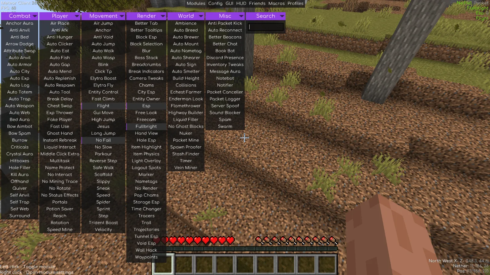 Безопасное использование Meteor Client в Minecraft в 2026