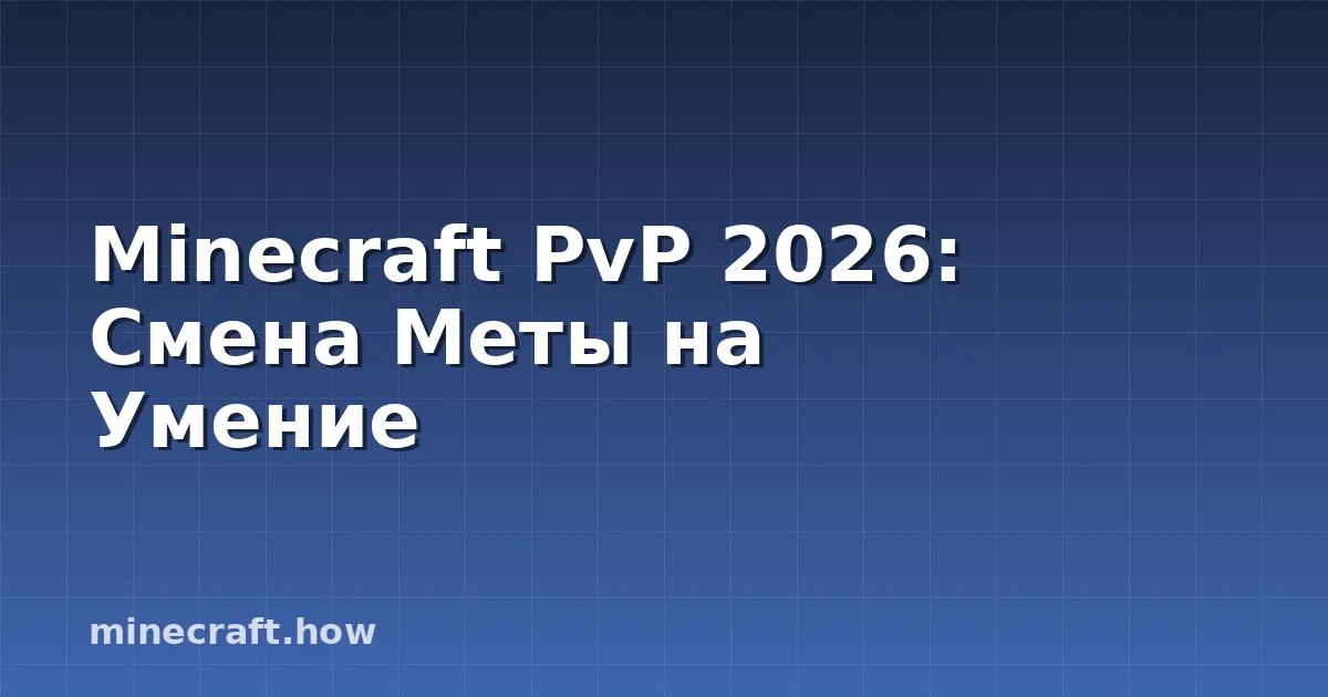 Minecraft PvP 2026: Смена Меты на Умение