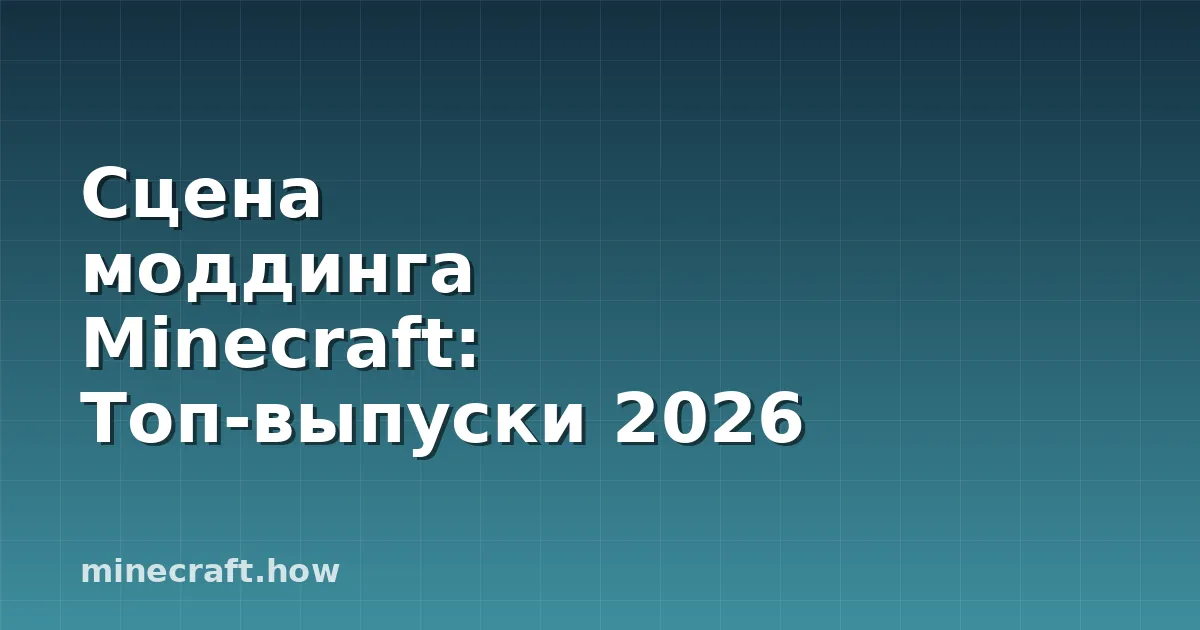 Сцена моддинга Minecraft: Топ-выпуски 2026