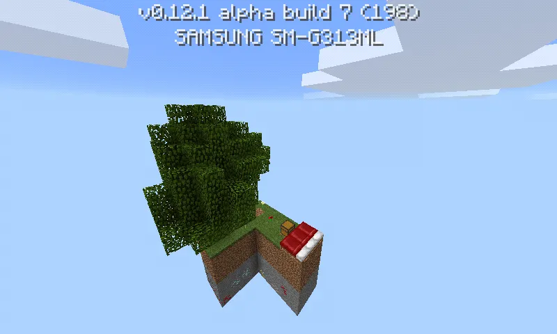 Skyblock PE 0.12.1a7 in Minecraft