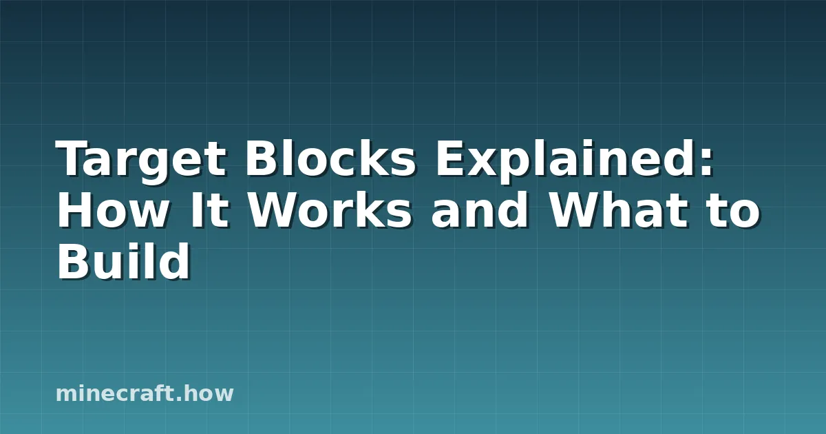 Target Blocks Explained: How It Works and What to Build
