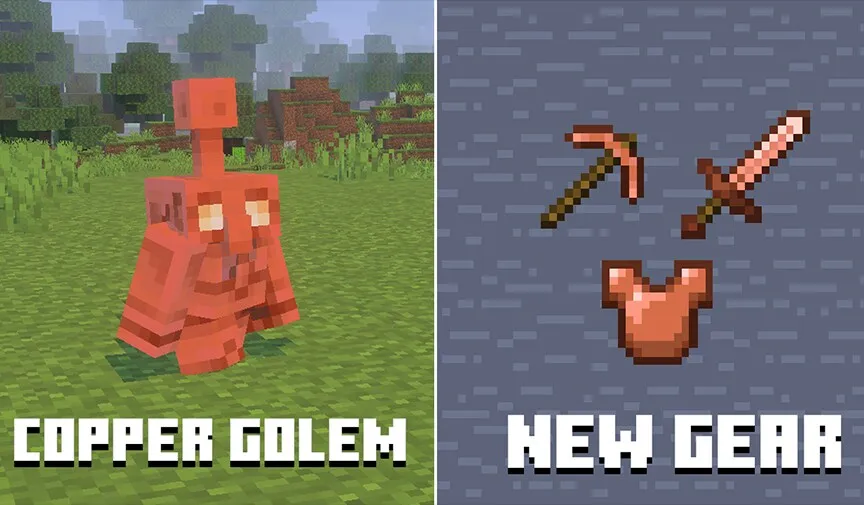 The Copper Age Making the copper golem in Minecraft