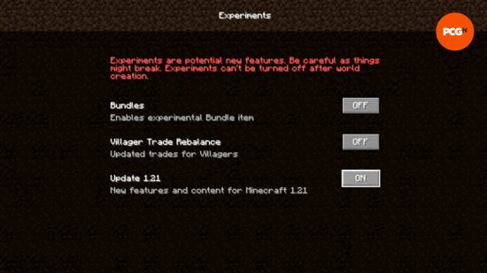 Minecraft Nether landscape showing crimson forest, lava lake, and dangerous mobs