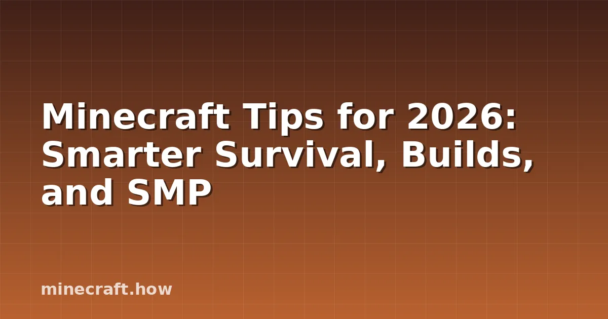Player crafting tools beside organized base with farms and mob-proof walls