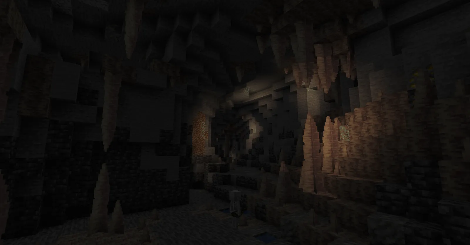 Dripstone transition in Minecraft