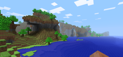 NotchInfdevTerrain1 in Minecraft