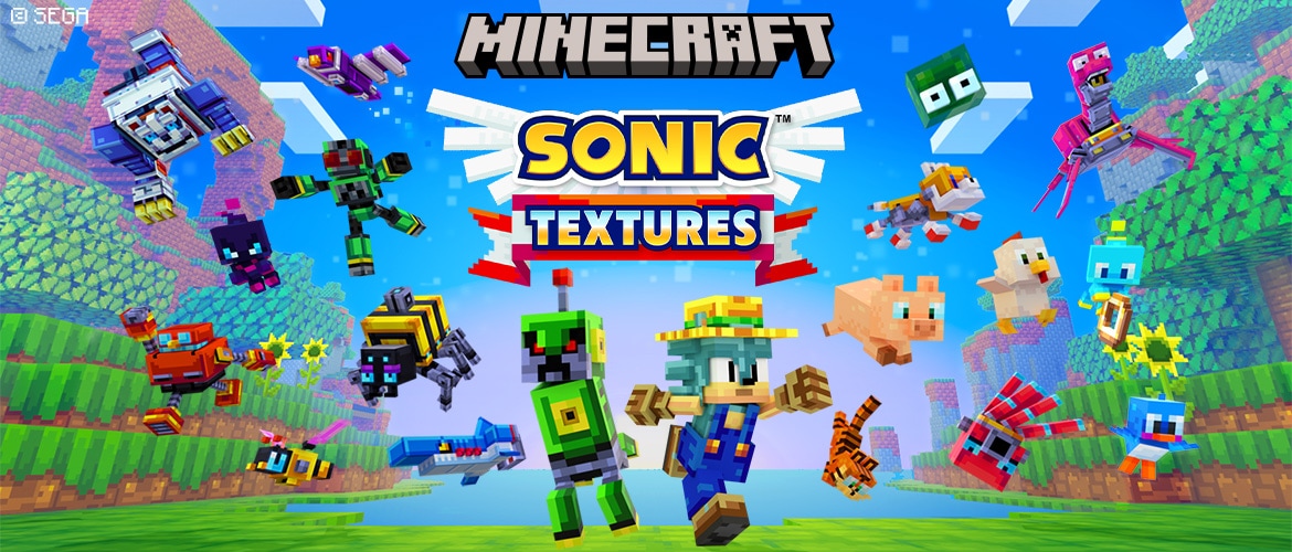 Sonic Texture Pack Thumbnail in Minecraft