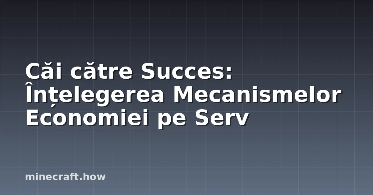 Căi către Succes: Înțelegerea Mecanismelor Economiei pe Serv