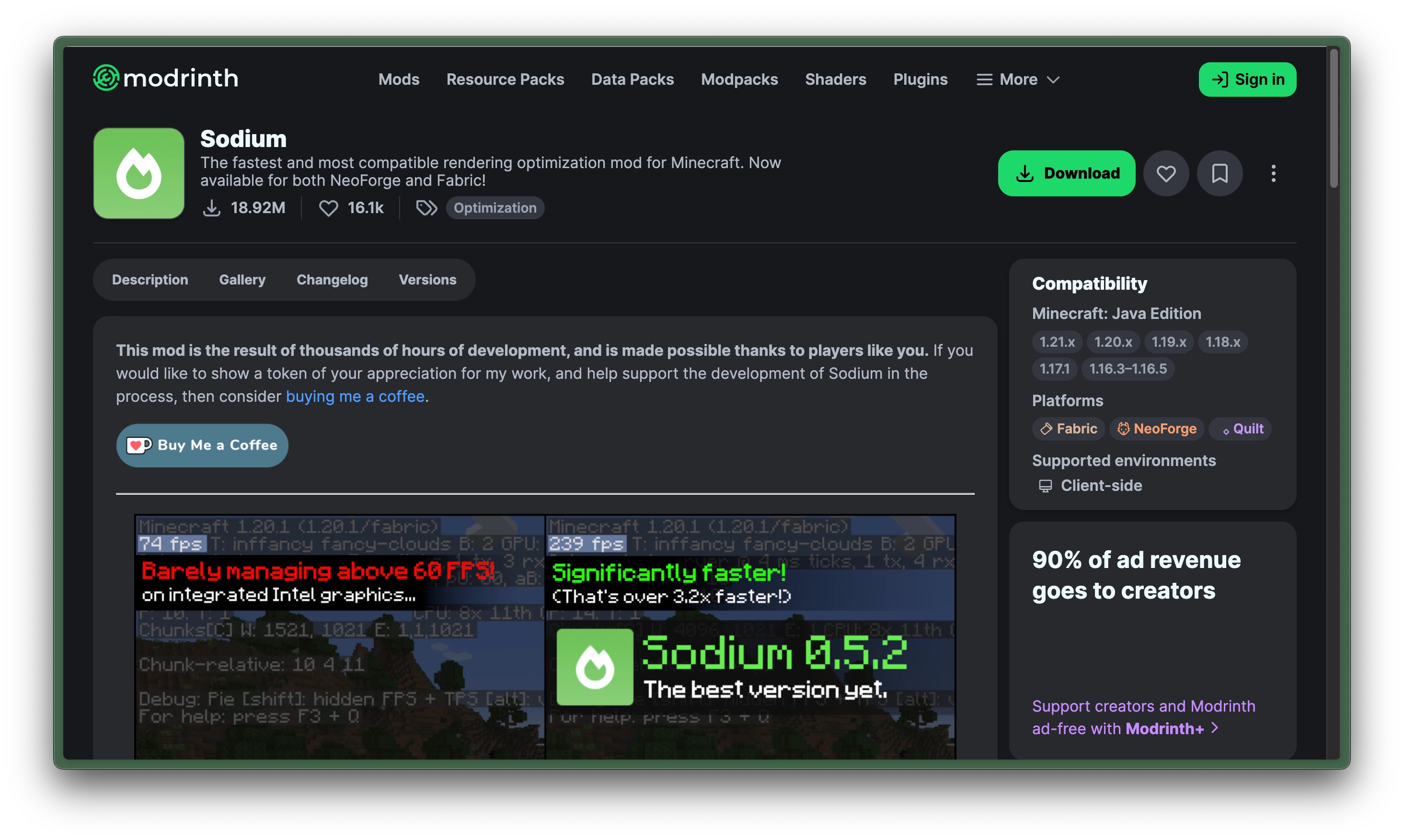Minecraft player reporting a bug with crash details and game version information displayed