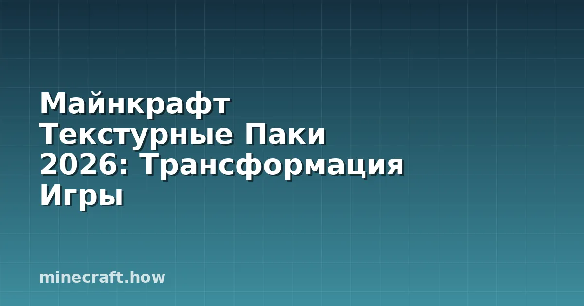 Майнкрафт Текстурные Паки 2026: Трансформация Игры