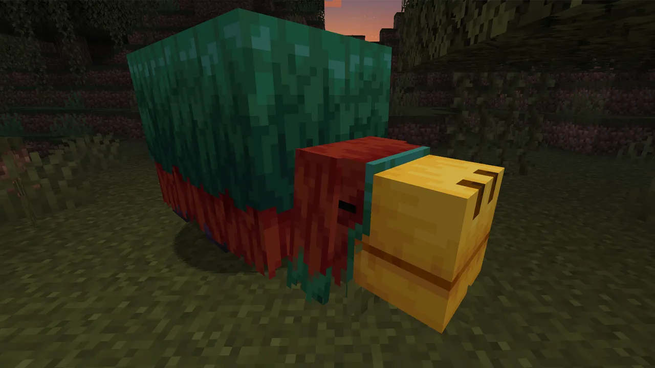 1.20 Dev Sniffer in swamp in Minecraft