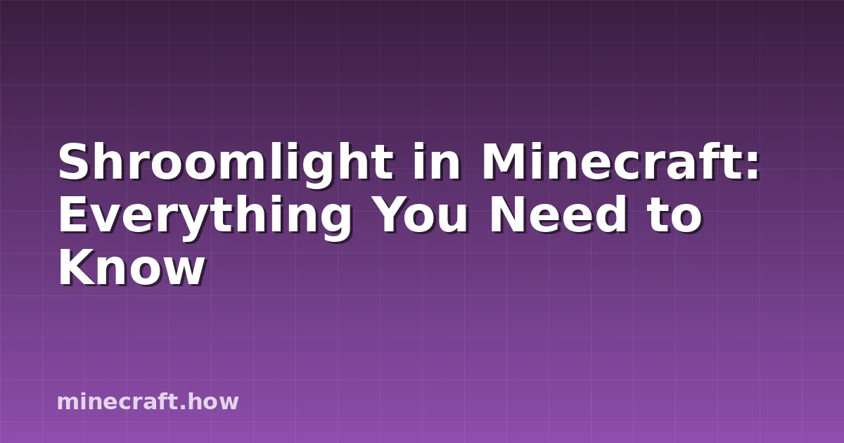 Minecraftのシュルムライト: すべての必要な情報