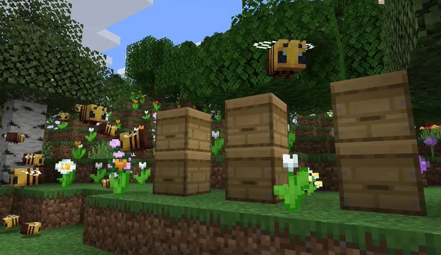 Bee Holder dans Minecraft